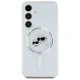Karl Lagerfeld Button Karl & Choupette Heads MagSafe dėklas Samsung Galaxy S25, baltas
