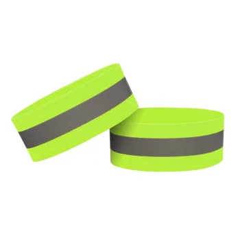 Hurtel atšvaitinė juosta su lipduku, 4 cm, geltona