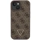 Guess Crossbody 4G Metal Logo dėklas su dirželiu iPhone 15, rudas