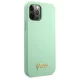 Guess Silicone Vintage dėklas, skirtas Apple iPhone 12 Pro Max, žalias