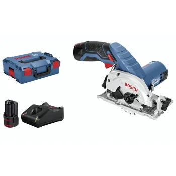 Akumuliatorinis diskinis pjūklas Bosch GKS 12V-26, 85 mm, 2x 3.0Ah, L-BOXX