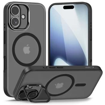 Tech-Protect iPhone 17 Case MagStand MagSafe, Matte Black