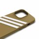 Adidas dėklas iPhone 13 Pro Max telefonui, OR Molded PU, smėlinis / auksinis