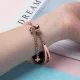 Metalinis dirželis Xiaomi Mi Band 3 / 4 / 5 / 6 - Rožinis auksas