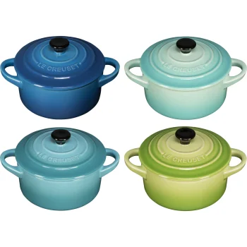 Le Creuset akmens masės mini troškintuvai, 4 vnt., 0.25 l