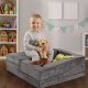 Sulankstoma modulinė vaikiška sofa Ecotoys TMSRT-16-GY, 4 dalių, pilka
