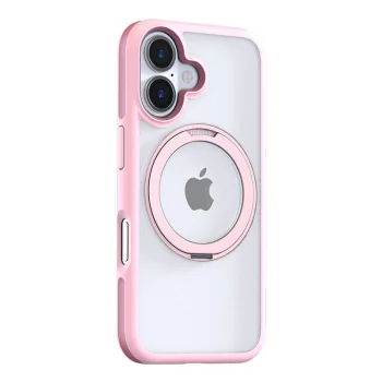 Torras Ostand R Fusion dėklas iPhone 16, rožinis