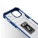 Dėklas iPhone 12 mini su žiedu ir stovu Crystal Ring Case, mėlynas