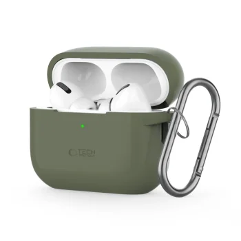 Tech-Protect Silicone Hook case for Apple AirPods Pro 1 / 2 - green