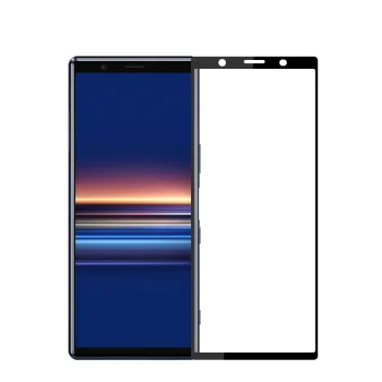Apsauginis stiklas 5D Sony Xperia 5 (J8210 J9210), juodais krašteliais