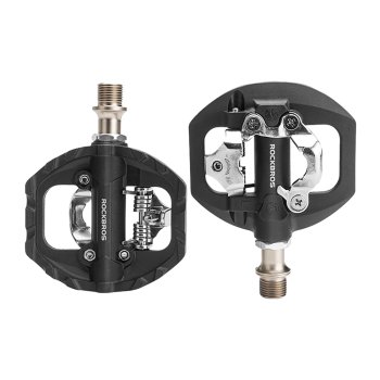 Rockbros M108 dvipusiai dviračio pedalai - juodi