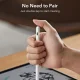 ESR Digital+ magnetinis skaitmeninis pieštukas „iPad“ planšetiniams kompiuteriams, baltas
