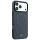 Mercedes Leather 3D MagSafe dėklas iPhone 18 Pro / 17 Pro, antracito