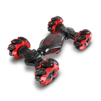 Maxlife MXRC-100 dvipusis radijo bangomis valdomas kaskadininkų automobilis, raudonas