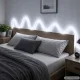 Lipni USB LED juosta 5V 3m Šalta balta šviesa su jungikliu