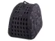Pet carrier bag for dog, cat, rabbit, 40x33x27.5 cm, black