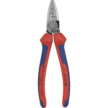 Užspaudimo replės laidų antgaliams Knipex 97 72 180, 0.25-16 mm²