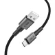 Tech-Protect UltraBoost DNA USB-A į USB-C laidas 15W 100cm Pilkas