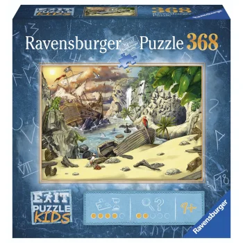 Ravensburger Exit Puzzle Kids Pirates Adventure Dėlionė, 368 dalys