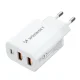Wozinsky CWCUCW 30W USB-C / 2 x USB-A įkroviklis - Baltas