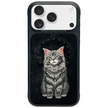 Nimmy Lucky Cat MagSafe dėklas iPhone 17 Pro telefonui, juodas