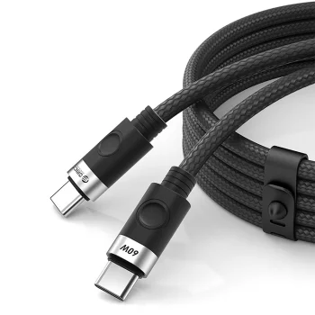 Orico CDX 60W 3A USB-C į USB-C laidas, 1m, Juodas