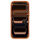 Spigen Silicone Fit Mag dėklas iPhone 17 Pro Max telefonui, Cosmic Orange