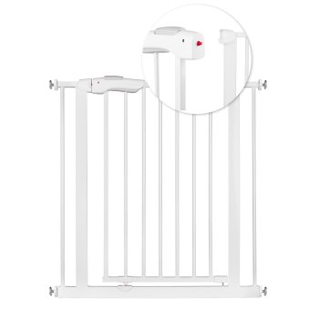 Nukido 718001 Baby Safety Gate, 75-85 cm, White