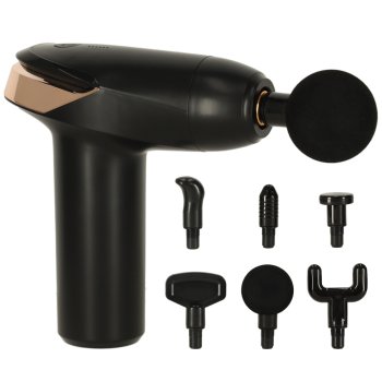Mini Massage Gun for Body and Back with LED and 6 Heads