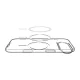 Spigen Liquid Crystal Mag dėklas, skirtas iPhone 17 / 17 Air, Skaidrus/Baltas