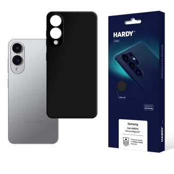 „3mk Hardy Silicone MagCase“ dėklas „Samsung Galaxy S25 Edge“, juodas