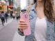 Smart Thermal Coffee Mug with LCD Temperature Display 400ml, Pink