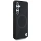 BMW Leather Half Textured MagSafe dėklas skirtas Samsung Galaxy S25, juodas