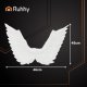 Angel Wings and Halo Set Ruhhy 26481 for Costumes, 70 x 45 cm, white