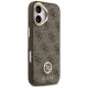 Guess 4G Strass Logo & Big Strap MagSafe dėklas iPhone 17, rudas