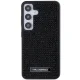 Karl Lagerfeld dėklas Samsung Galaxy S24 telefonui Rhinestone Metal Logo, juodas