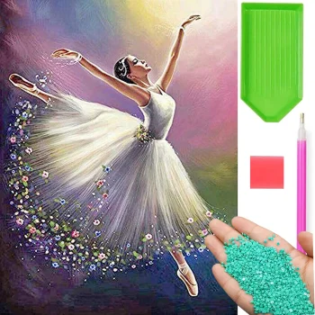 Diamond Painting Kit Ballerina, 30x40 cm