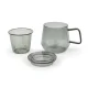Arbatos rinkinys Bredemeijer Tea for one Livorno 350ml su sieteliu, juodas 165041