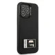 Karl Lagerfeld Ikonik Patch silikoninis dėklas iPhone 13 / 13 Pro, juodas