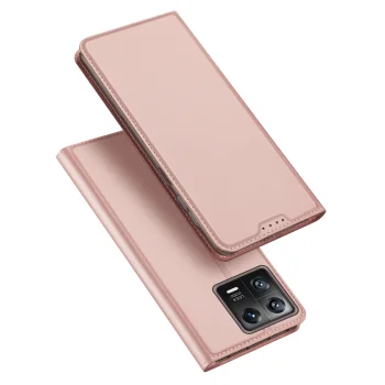 Dux Ducis Skin Pro knygutės tipo dėklas Xiaomi 13 Pro telefonui, roŹinis