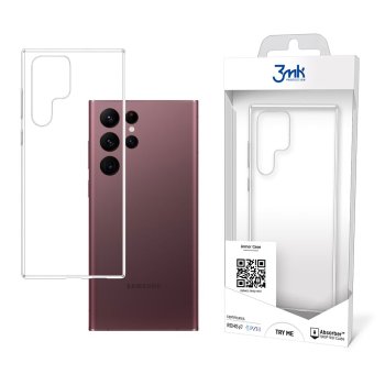 Dėklas 3Mk Armor Case skirtas Samsung Galaxy S22 Ultra 5G, Skaidrus