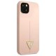 Guess Silicone Triangle dėklas iPhone 13 mini, rožinis