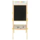 Double-Sided Magnetic and Chalk Board for Kids with Accessories, 38x37x90cm