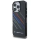 BMW dėklas iPhone 16 Pro Max telefonui Motorsport IML Random Stripes, juodas