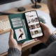 Tech-Protect atverčiamas dėklas Xiaomi Redmi Note 17 Pro Max 5G telefonui, Green