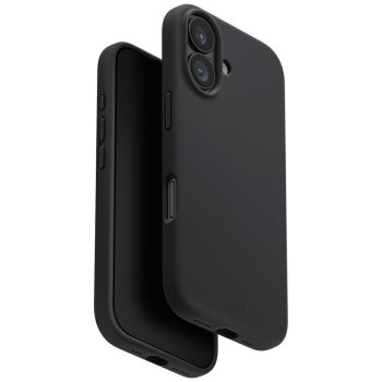 Dėklas Uniq Lino Magclick Charging, skirtas iPhone 17, pilkas