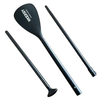 Folding 3-piece SUP paddle with adjustable length, aluminum