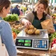 Elektroninės prekybinės svarstyklės su kainos skaičiavimu LCD 40 kg / 2 g