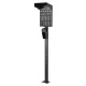 Maclean MCE456 plieninis EV ir PHEV įkroviklių stovas, 15 kg maks., juodas