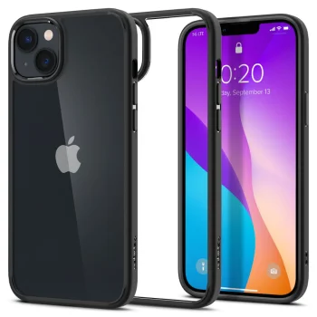 Spigen Ultra Hybrid dėklas, skirtas iPhone 14 Plus, Matte Black